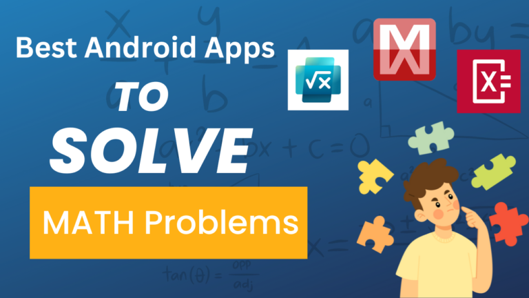 Android Apps to Solve Math Problems