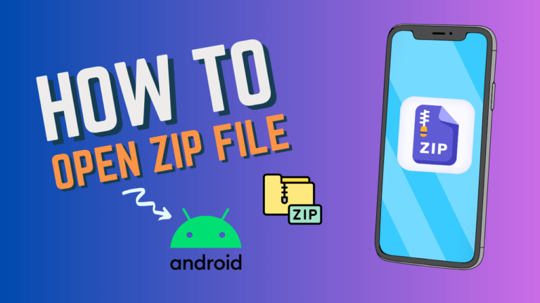 open zip file in android