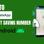 Whatsapp without saving number on android