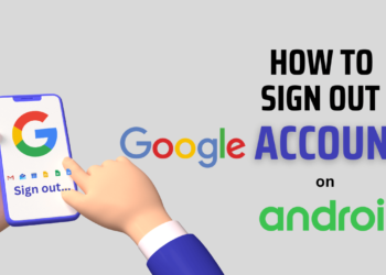 Sign out of Google account on android